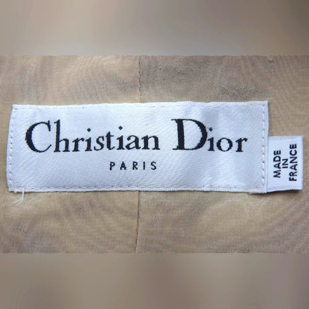 100% Silk Christian DIOR Short Blazer Jacket - Picture 6 of 6